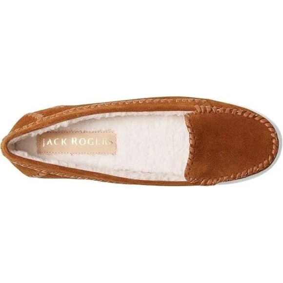 Jack Rogers Millie 141221FL01 Moccasin Women Brown Suede